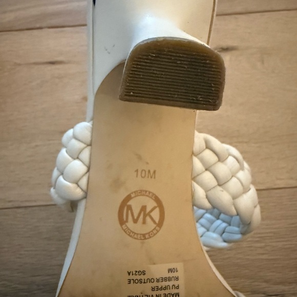 Michael Kors Women's Cream Braided Sandals - Picture 3 of 3